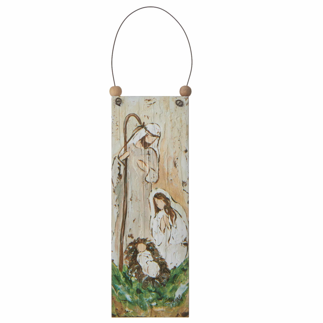 Raz Imports Inc Christmas Ornament Holy Family Wooden Christmas Ornament – 7″