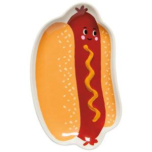 Danica Brands Home Decor - Kitchen Gourmet Entertaining - Serveware Functional Hot Dog Shaped Dish