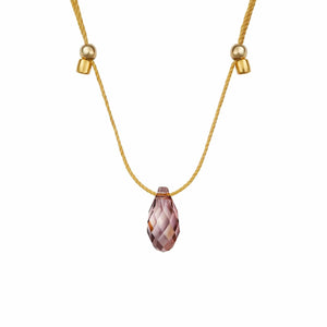 &Livy Jewelry - Necklaces Iris / Gold Hyevibe Crystal Slider Necklace