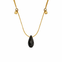 Load image into Gallery viewer, &amp;Livy Jewelry - Necklaces Jet / Gold Hyevibe Crystal Slider Necklace
