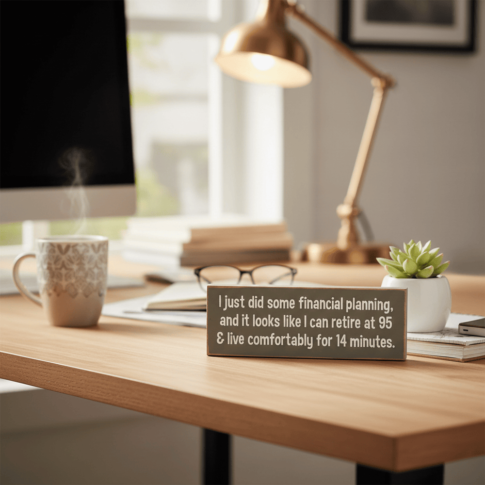 Sawdust City Other - Novelty Gifts I Just Did Some Financial Planning Plaque