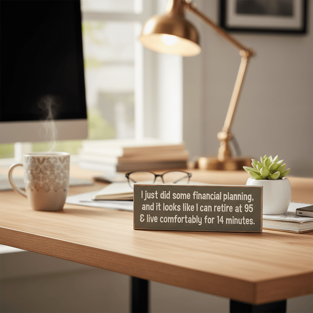 Sawdust City Other - Novelty Gifts I Just Did Some Financial Planning Plaque