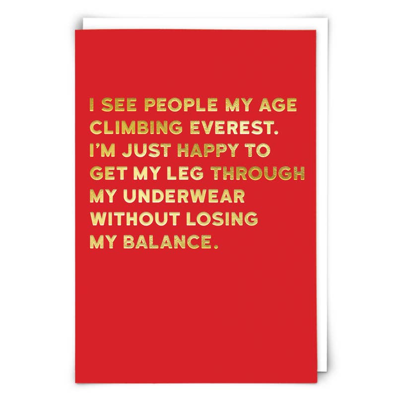 Redback Cards Greeting Cards I See People My Age Funny Greeting Card