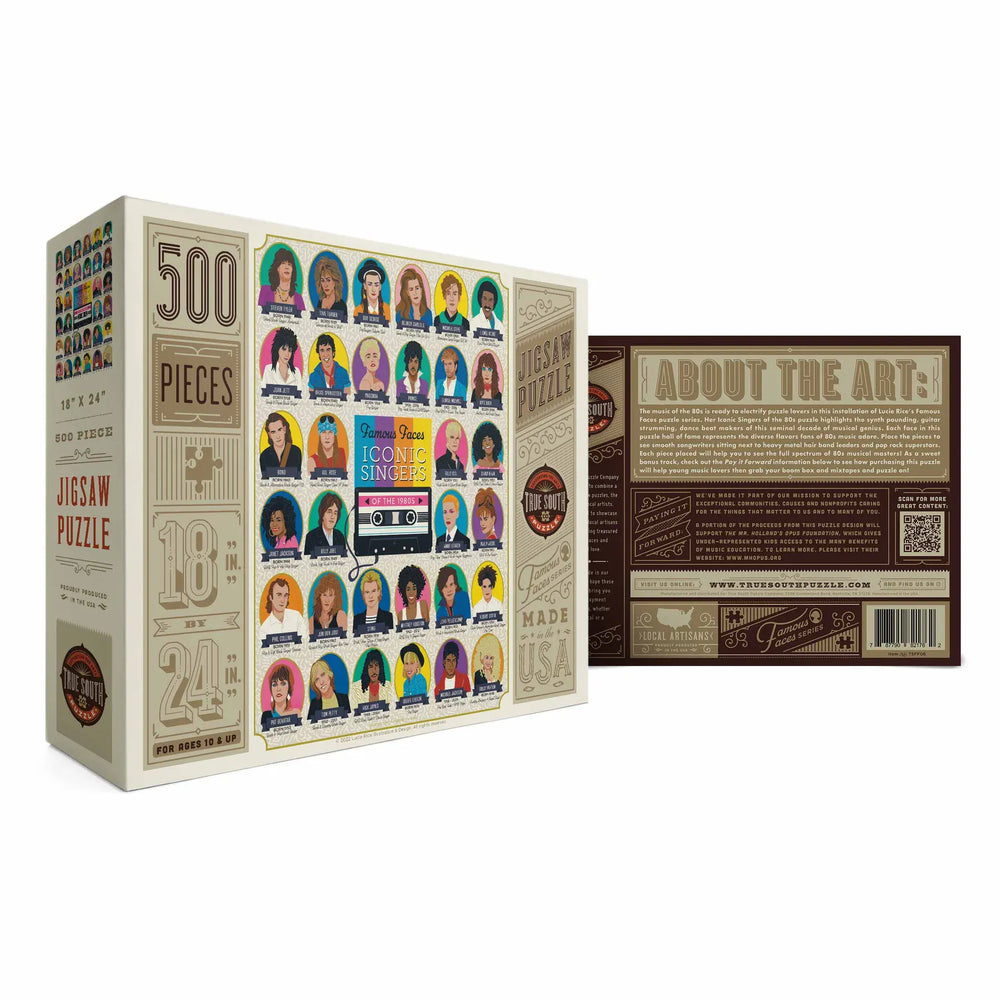 True South Puzzles Books Cards Games and Puzzles - Games and Puzzles Iconic Singers of the 1980's Puzzle