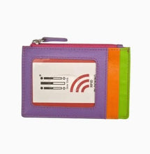 Load image into Gallery viewer, ili New York ili New York Leather Credit Card &amp; ID Holder – RFID Blocking Zip Card Case
