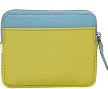 Load image into Gallery viewer, ili New York ili New York Zip Card Case – RFID Blocking Leather Card Holder with Key Ring
