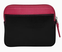 Load image into Gallery viewer, ili New York ili New York Zip Card Case – RFID Blocking Leather Card Holder with Key Ring
