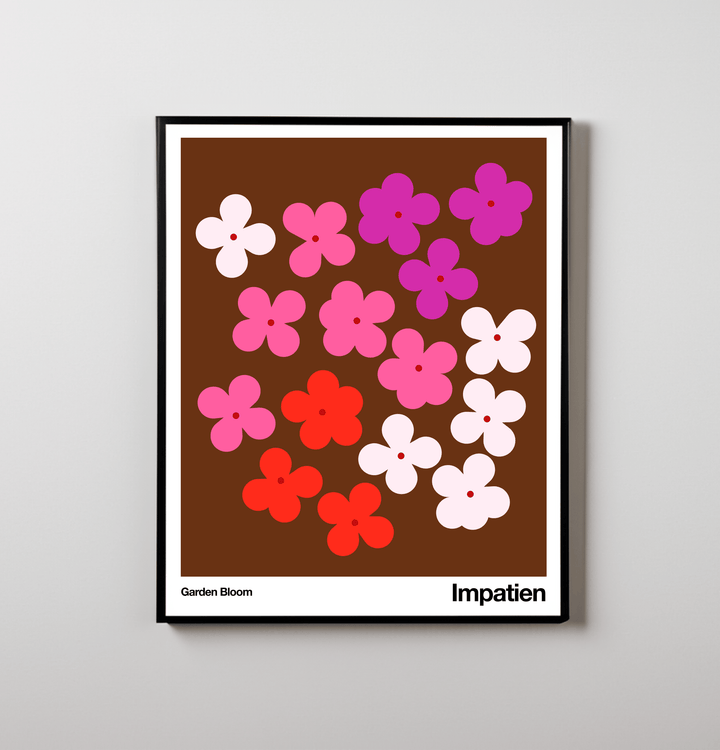 Little Dipper Art Impatien | Art Print | Garden Bloom