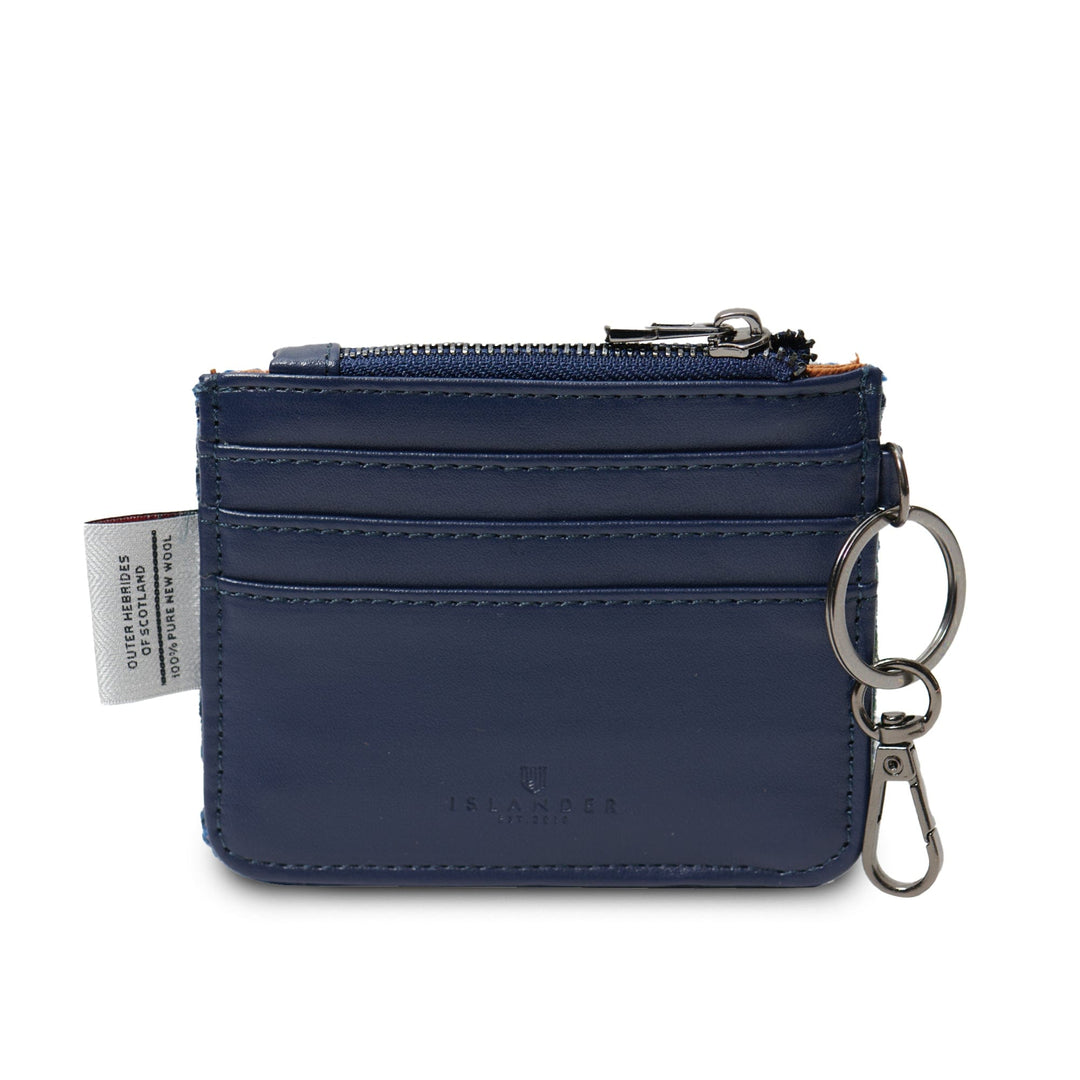 Islander UK Card Zip Wallet Islander UK Card Zip Wallet – Blue Tartan