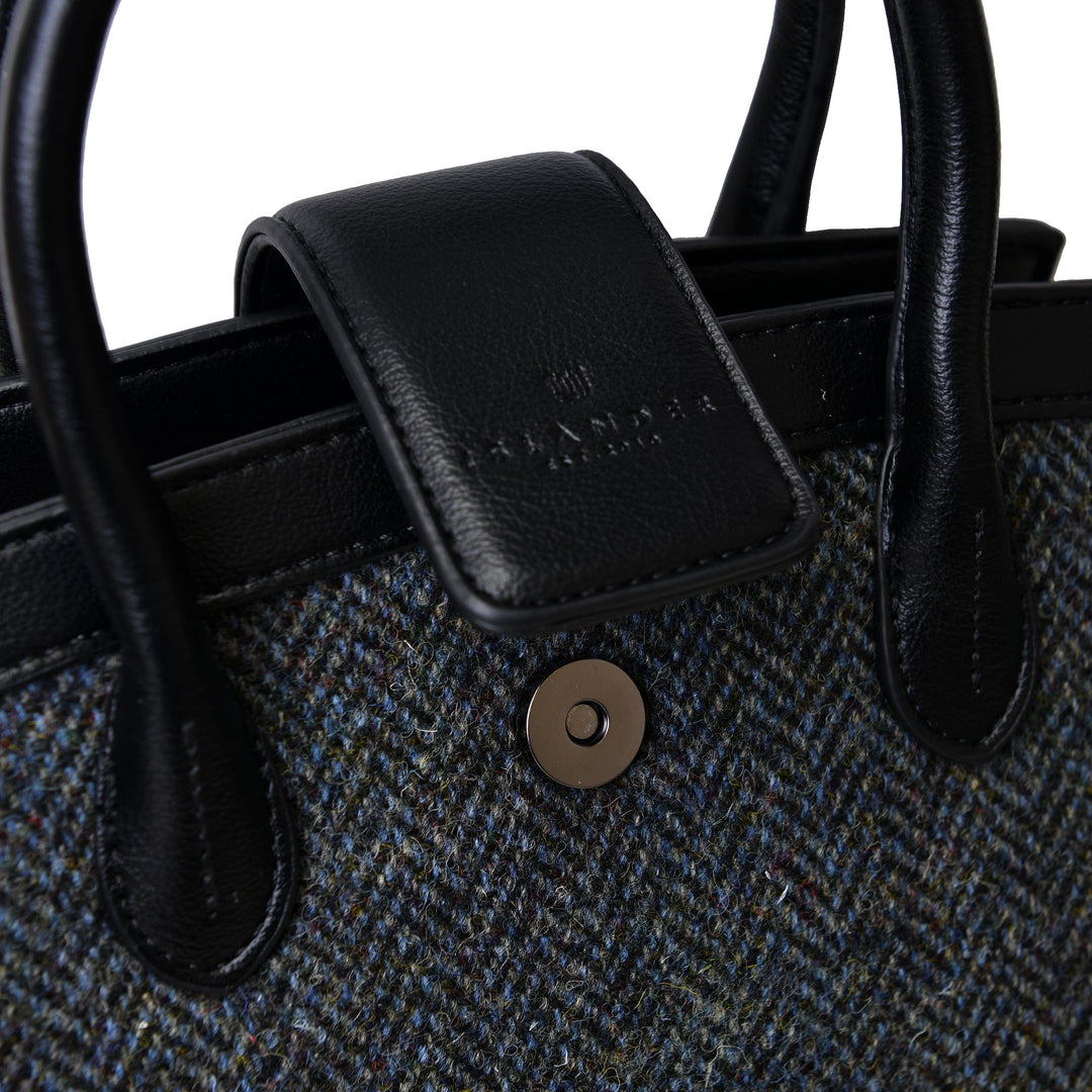 Islander UK Mini Tiree Tote Islander UK Mini Tiree Tote – Black/Grey Herringbone