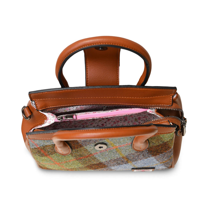 Islander UK Mini Tiree Tote Islander UK Mini Tiree Tote – Chestnut/Blue Tartan