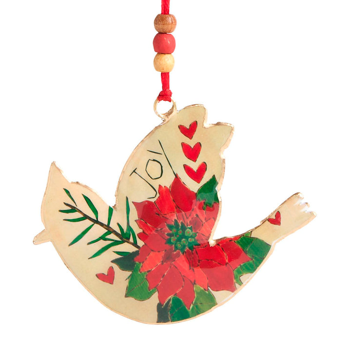 Demdaco Christmas Ornament Joy Metal Bird Ornament