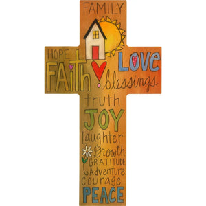 Sincerely Sticks Home Decor - Indoor - Furniture Lighting Mirrors Wall Art Joy of Family Cross Plaque