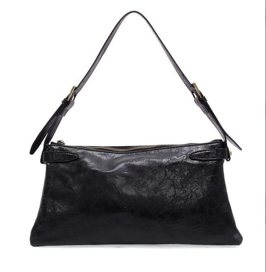 Joy Susan RTW - Accessories Black Joy Susan Eve Trapeze Shoulder Bag – Vegan Leather