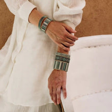 Load image into Gallery viewer, Etkie Jewelry Juliayn Beaded Glass Cuff - Small
