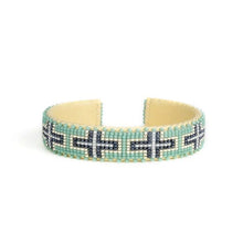 Load image into Gallery viewer, Etkie Jewelry Juliayn Beaded Glass Cuff - Small
