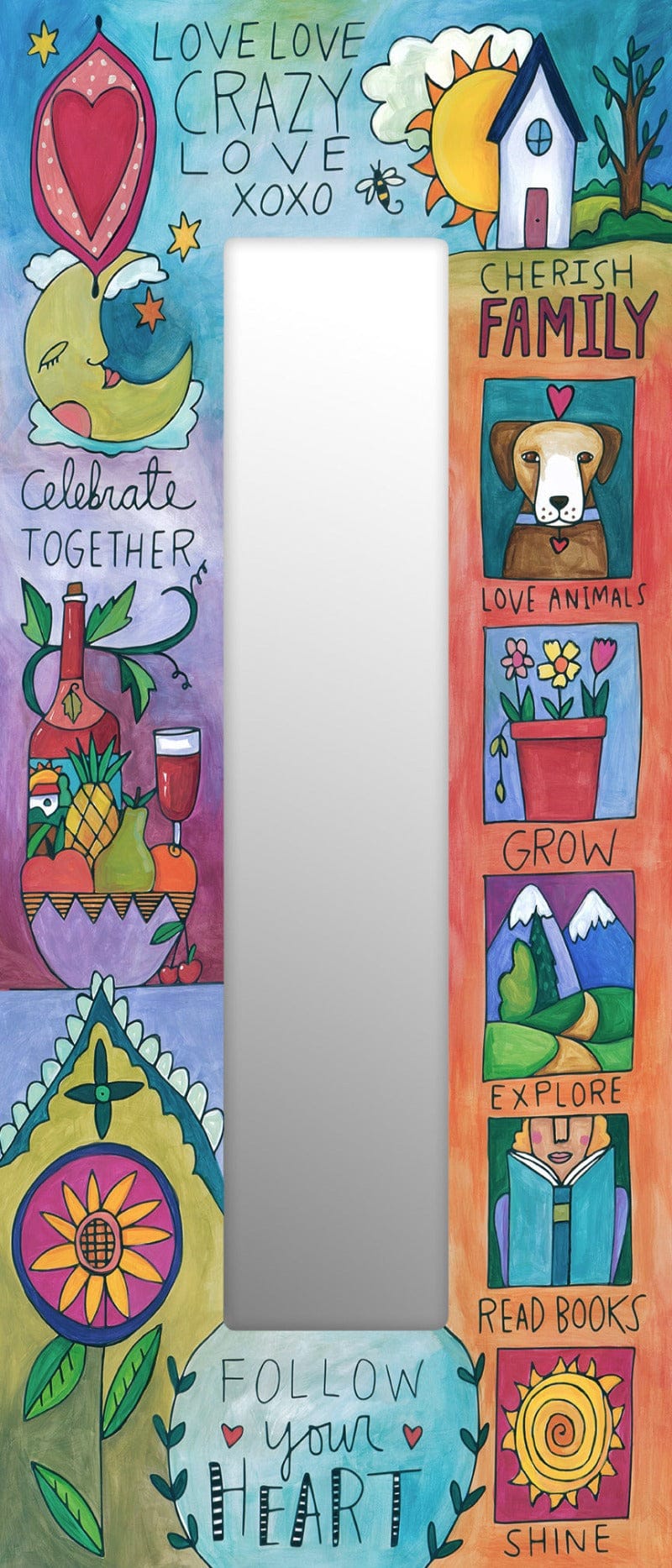 Sincerely Sticks Wall Mirrors Just Be 12" x 28" Mirror | Sincerely Sticks