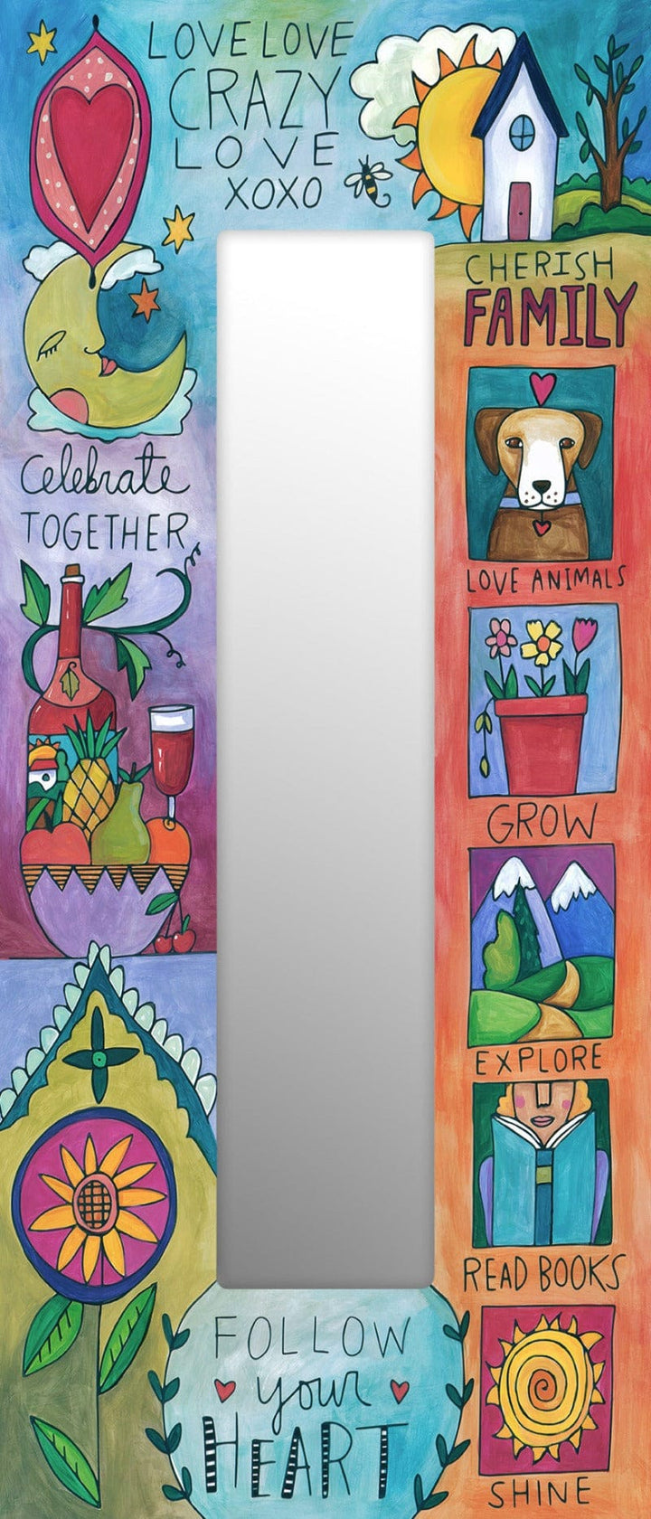 Sincerely Sticks Wall Mirrors Just Be 12" x 28" Mirror | Sincerely Sticks