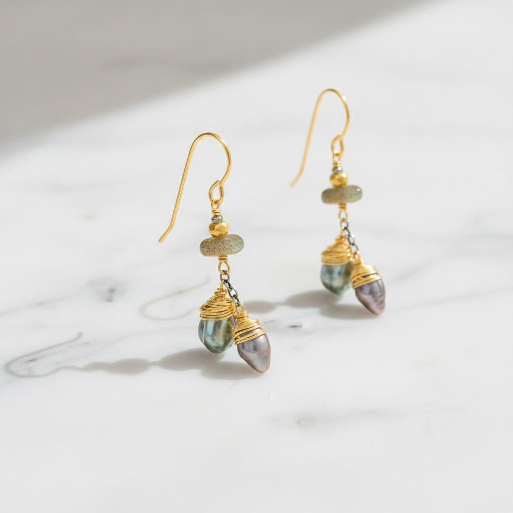 J &amp; I Jewelry Earrings Keishi Pearl Earrings
