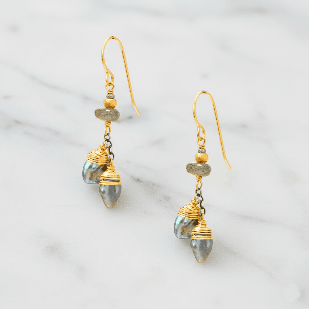 J &amp; I Jewelry Earrings Keishi Pearl Earrings