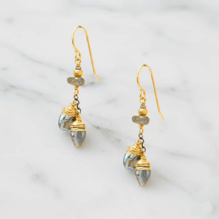 J &amp; I Jewelry Earrings Keishi Pearl Earrings