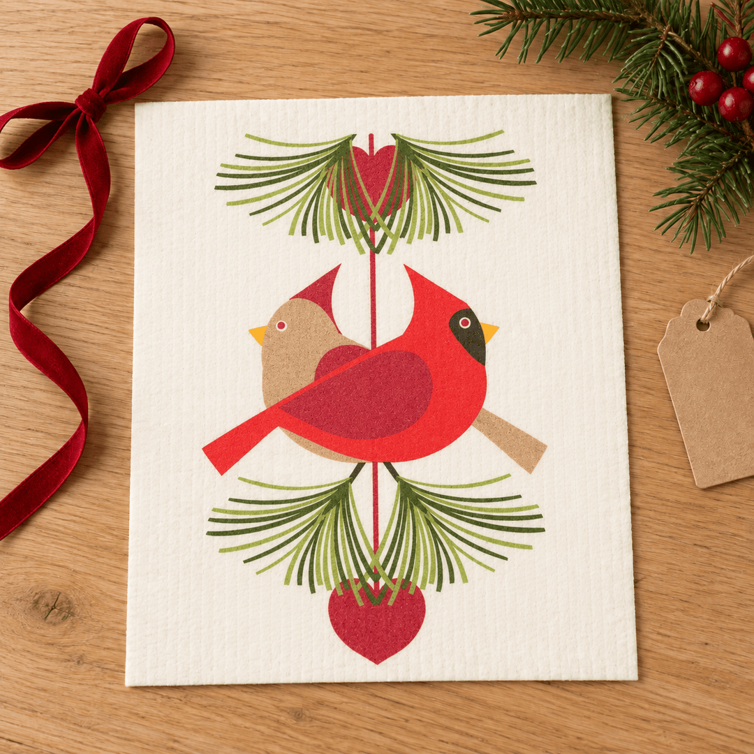 Cose Nuove Home Decor - Linens KH Cardinal Pair Swedish Dishcloth