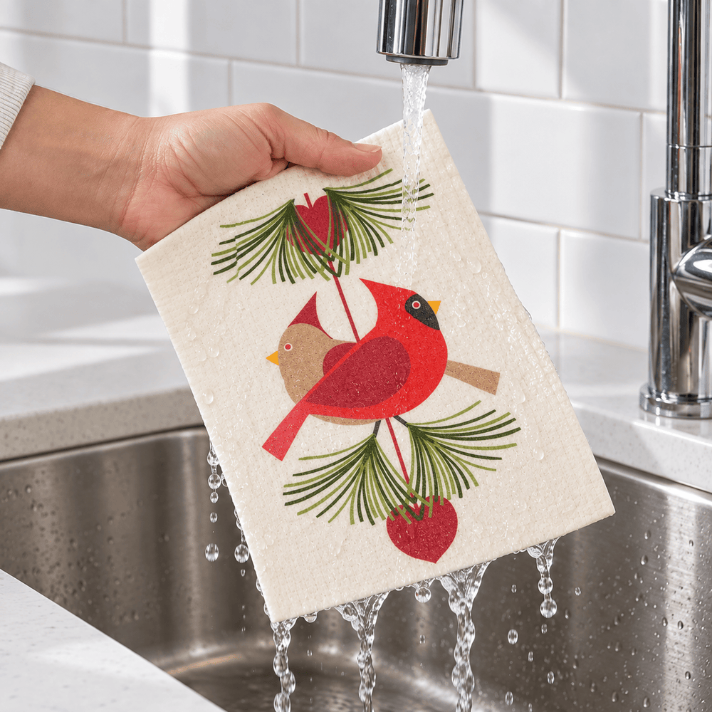 Cose Nuove Home Decor - Linens KH Cardinal Pair Swedish Dishcloth