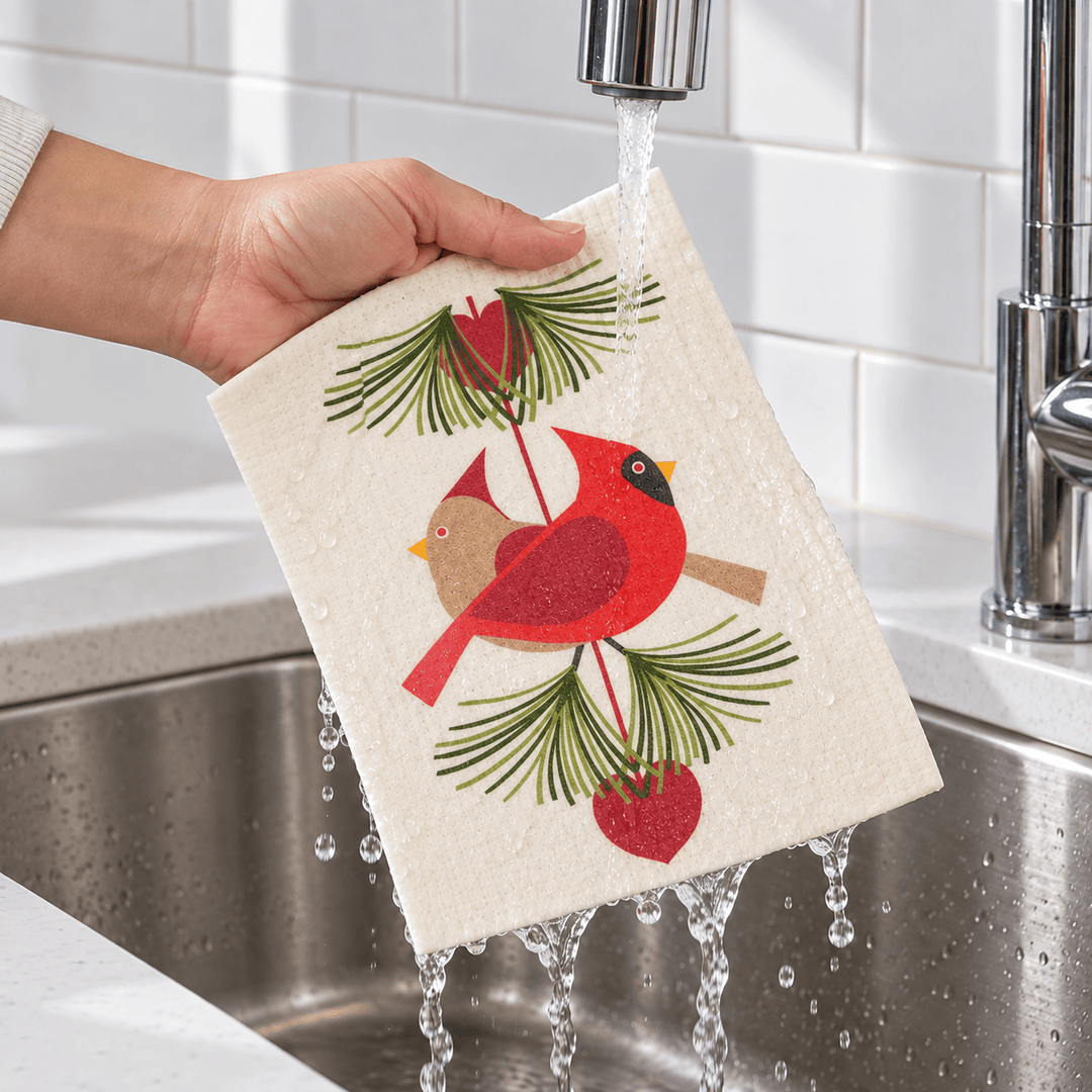 Cose Nuove Home Decor - Linens KH Cardinal Pair Swedish Dishcloth