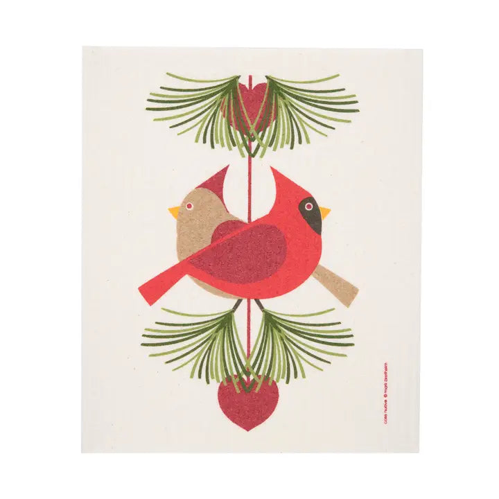 Cose Nuove Home Decor - Linens KH Cardinal Pair Swedish Dishcloth