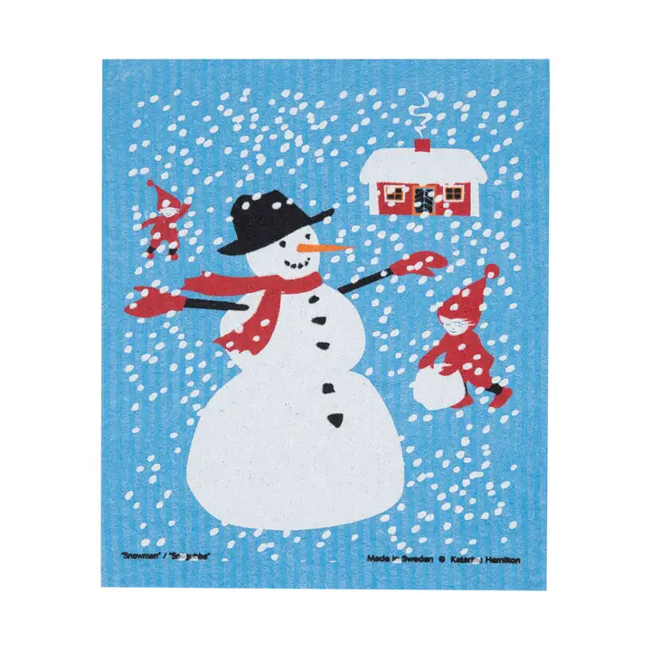 Cose Nuove Home Decor - Linens KH Snowman &amp; Stuga Swedish Dishcloth