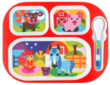 Load image into Gallery viewer, French Bull Plate Kids Dinner Set, Farm Everyday Kids Set
