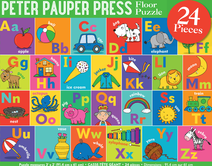 Peter Pauper Press Kids Floor Puzzle Alphabet