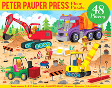 Load image into Gallery viewer, Peter Pauper Press Kids Floor Puzzle Construction
