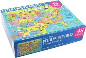 Peter Pauper Press Kids Floor Puzzle USA Map