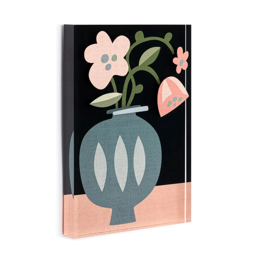 Demdaco Decor Kindness Together Tile Acrylic Wall Art, Spring Floral Artwork