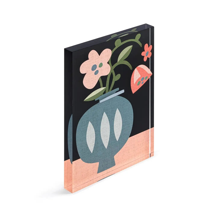 Demdaco Decor Kindness Together Tile Acrylic Wall Art, Spring Floral Artwork