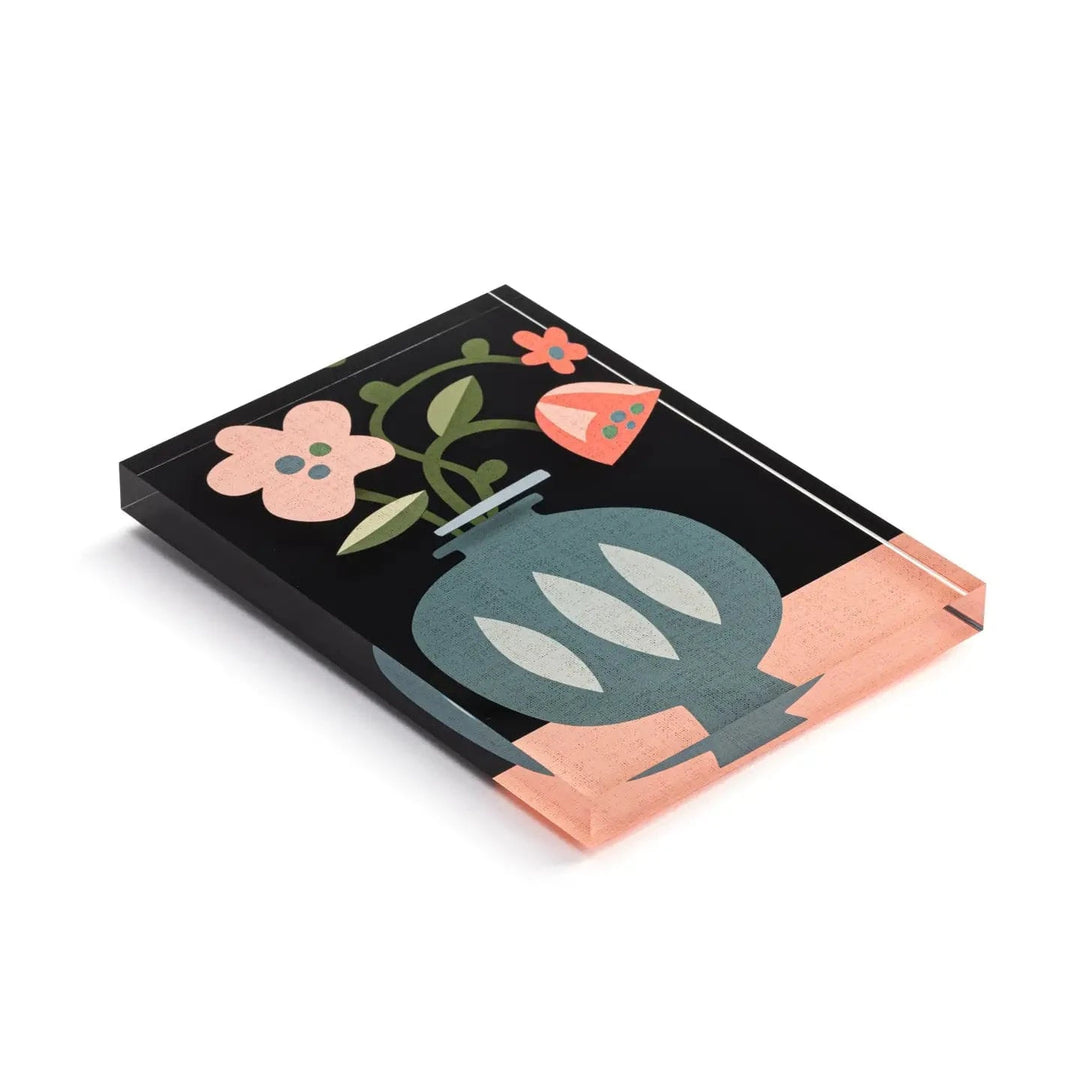 Demdaco Decor Kindness Together Tile Acrylic Wall Art, Spring Floral Artwork