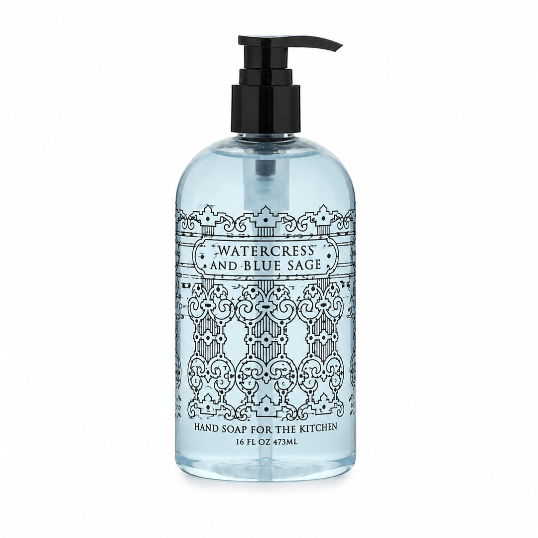 Greenwich Bay Trading Co. Kitchen &amp; Bar Watercress Blue Sage Kitchen Hand Soap | Made in USA | Greenwich Bay Trading Co.