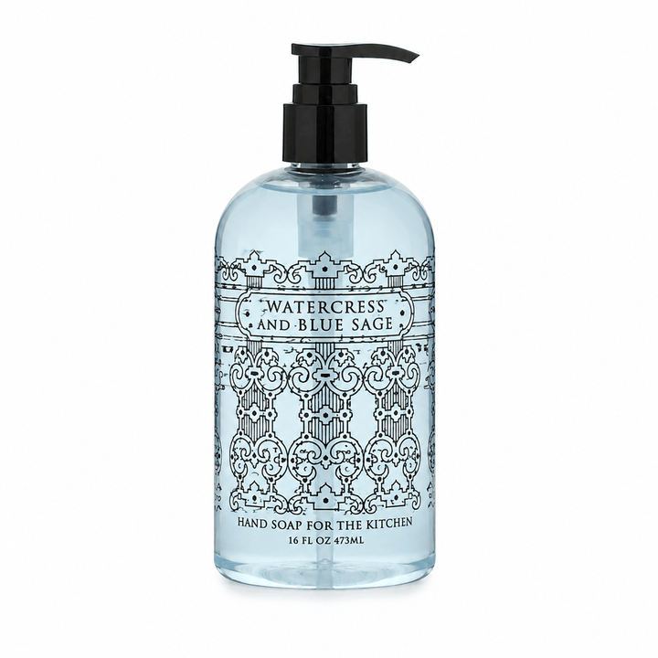 Greenwich Bay Trading Co. Kitchen &amp; Bar Watercress Blue Sage Kitchen Hand Soap | Made in USA | Greenwich Bay Trading Co.