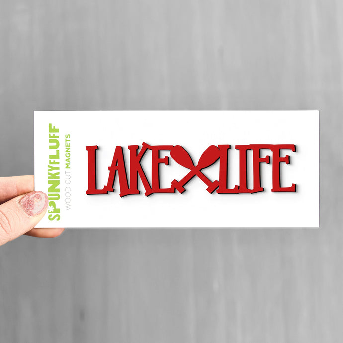 Spunky Fluff Lake Life Magnet