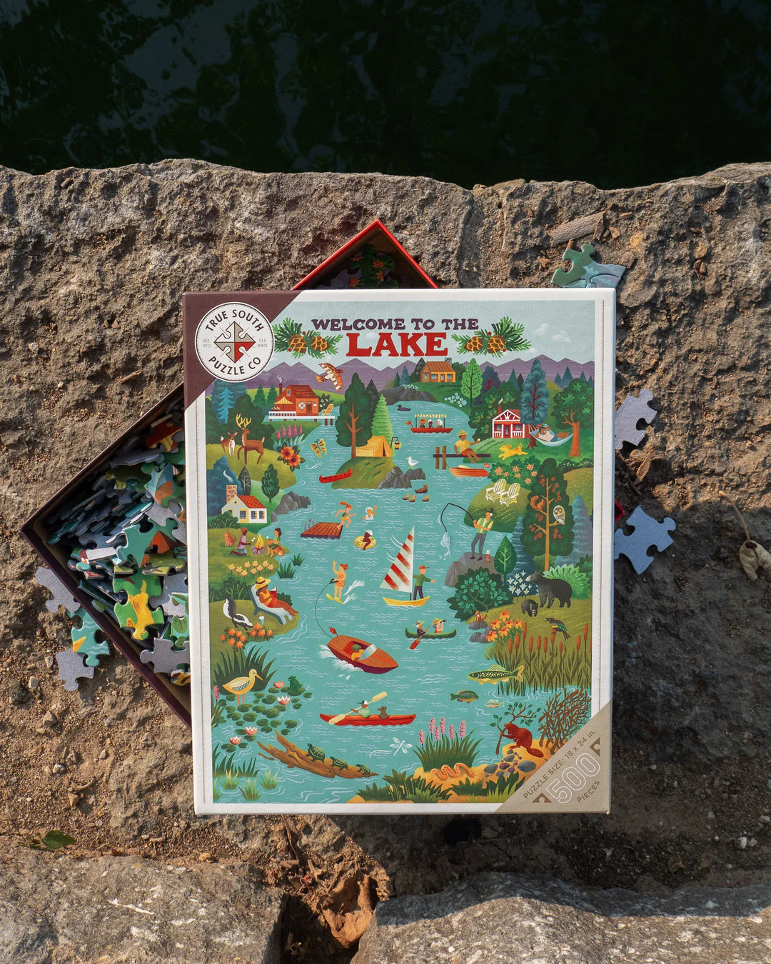 True South Puzzles Books Cards Games and Puzzles - Games and Puzzles Lake Living Puzzle