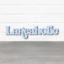 Load image into Gallery viewer, Spunky Fluff Proudly handmade in South Dakota, USA Lakeaholic, Wood Lake House Sign
