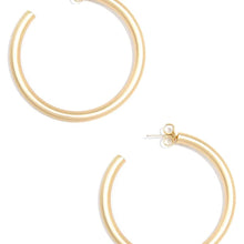 Load image into Gallery viewer, Zenzii Jewelry - Earrings Large Hoop Earring Matte Gold
