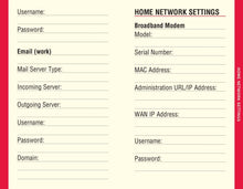 Load image into Gallery viewer, Peter Pauper Press Large Print Black Internet Address &amp; Password Organizer
