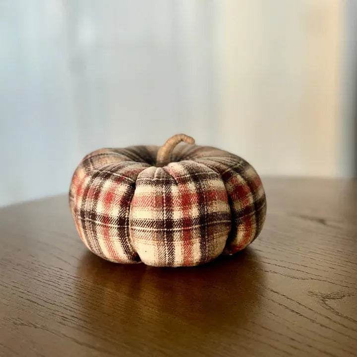 Collins Painting &amp; Design Home Decor - Seasonal Large Sienna Plaid Pumpkin