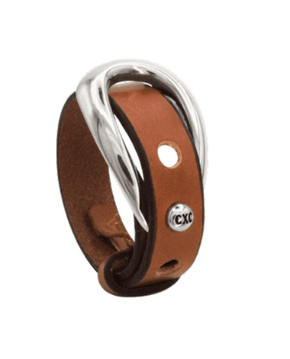 CXC Jewelry Jewelry - Bracelets - CXC Leather Loop Bracelet Silver
