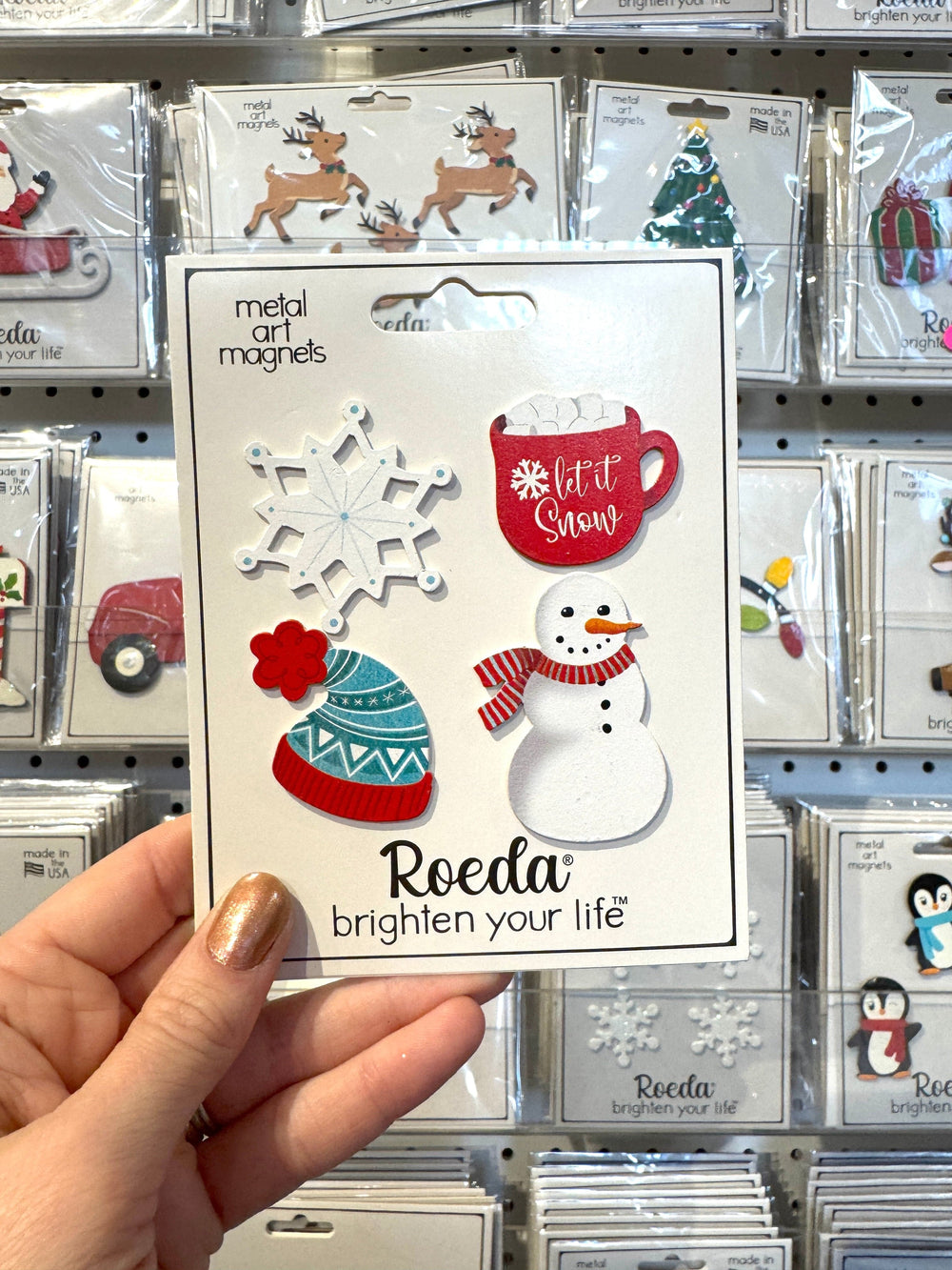 Roeda Studio Magnet Let It Snow Magnets – Set of 4