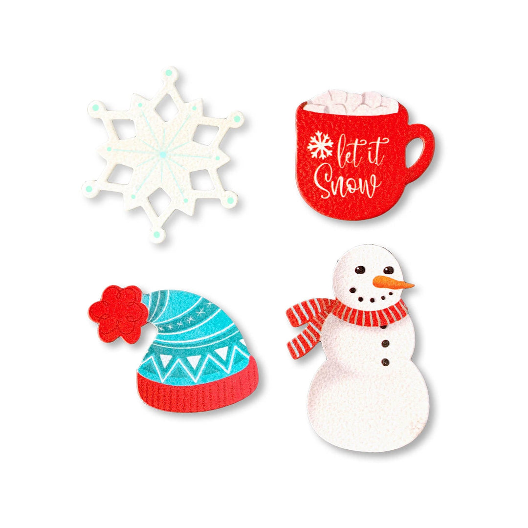 Roeda Studio Magnet Let It Snow Magnets – Set of 4