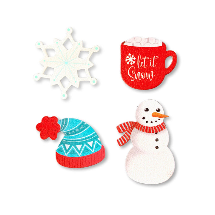 Roeda Studio Magnet Let It Snow Magnets – Set of 4