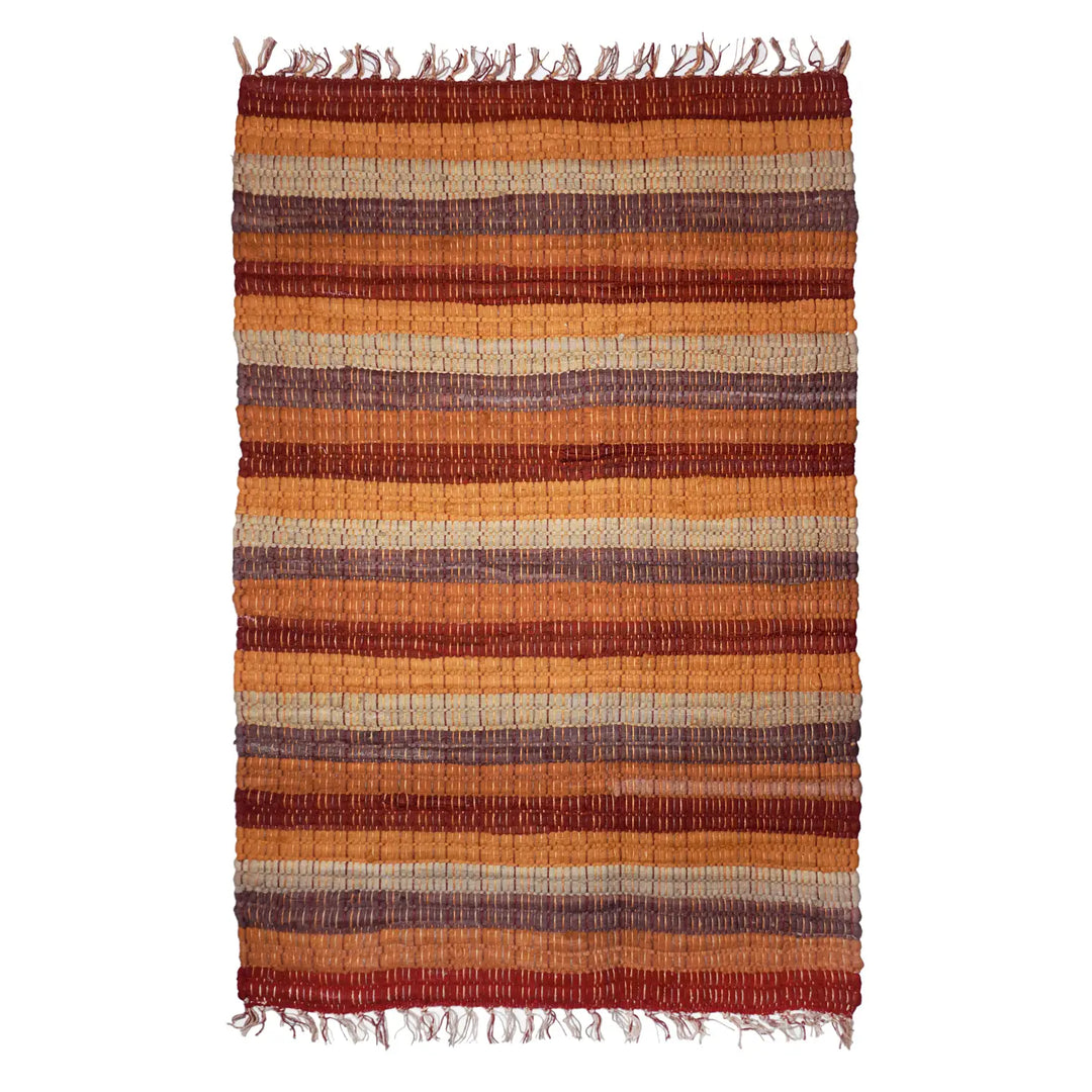 Michaelian Home Red 24" x 36" Lido Rag Rug